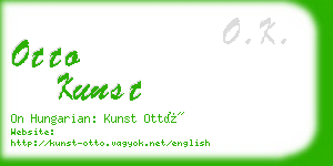 otto kunst business card